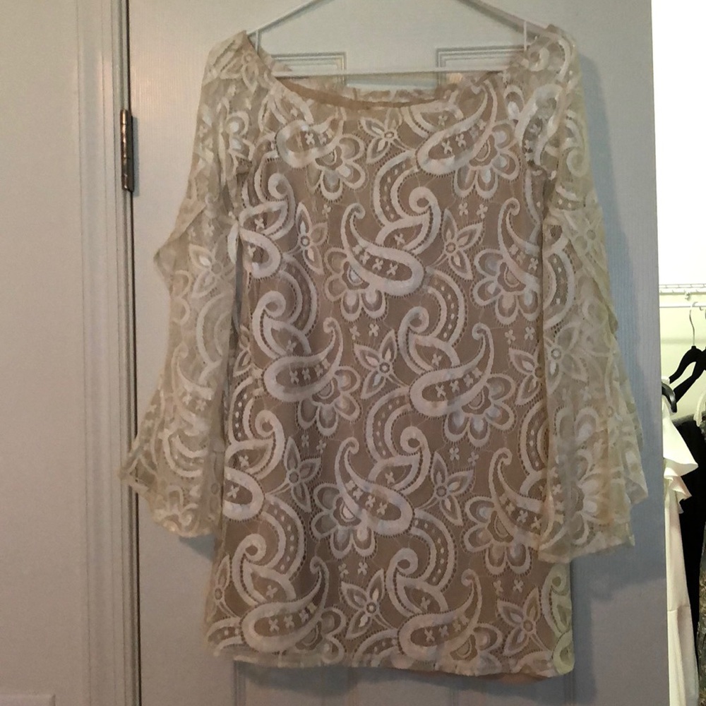 Xenia Boutique Dress Small White